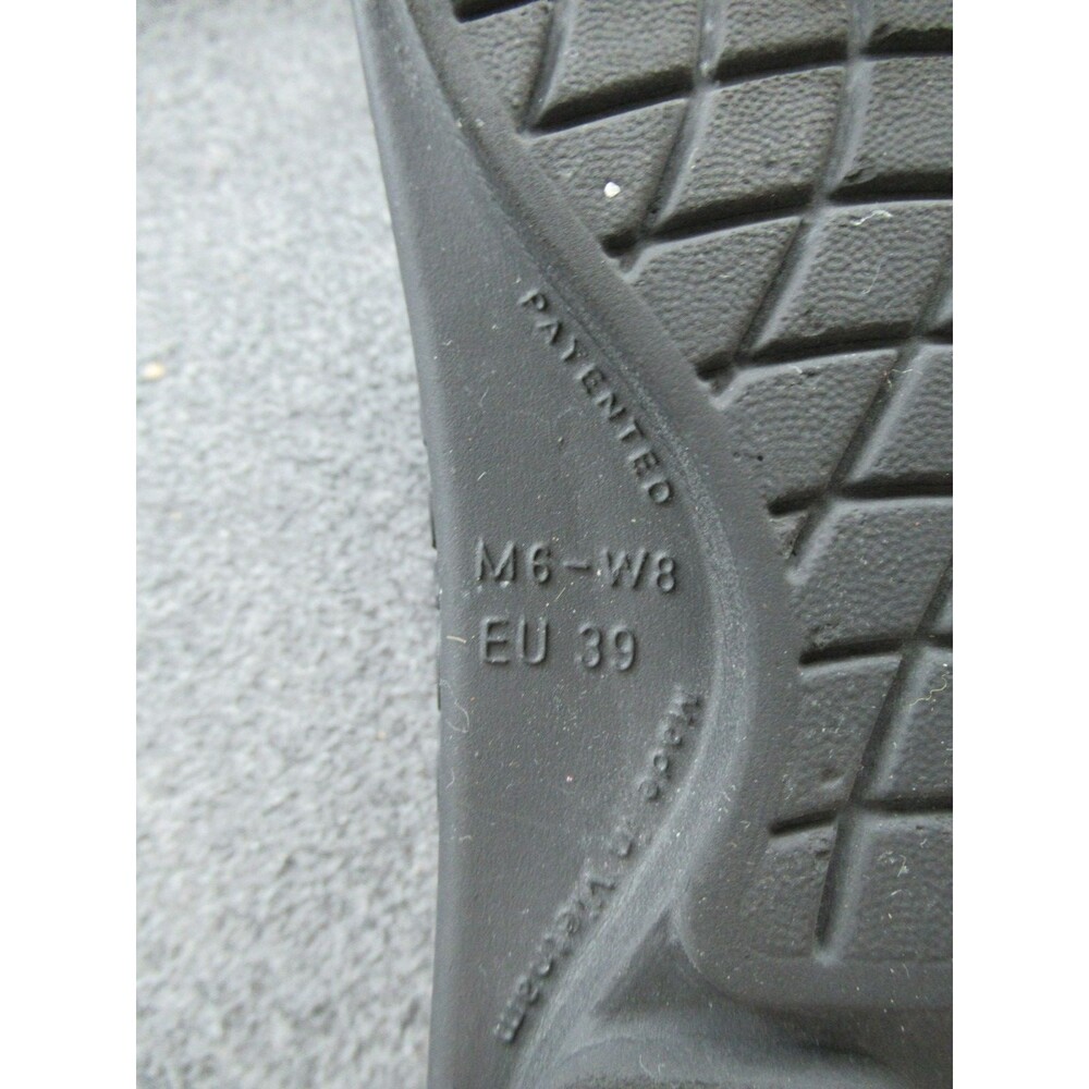 OOFOS Unisex Thong Sandal Size M6 W8 Black OOahh Sport Recovery Slide - Picture 6 of 13